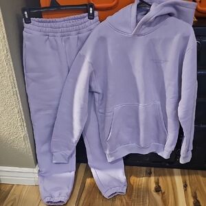 Lavender Hoodie and Sweatpants Set